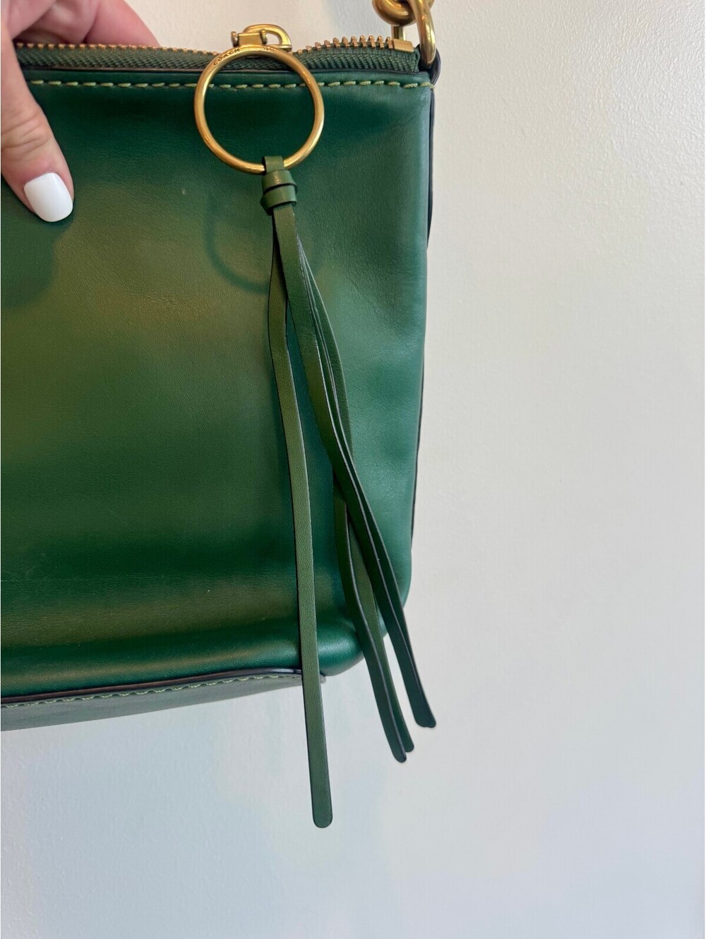 Coach 1941 Archive Duffle 20 Forest Green Glovetanned Leather Crossbody 78804 - Picture 6 of 8